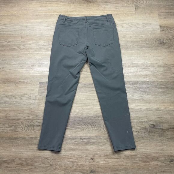 Bylt Pants Mens Medium Gray Everyday 2.0 Stretch Sim Fit Zip Pocket Chino - Picture 9 of 14